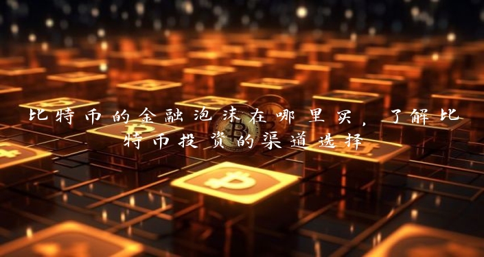 比特币的金融泡沫在哪里买，了解比特币投资的渠道选择